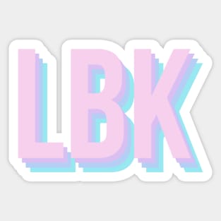 lbk purple Sticker